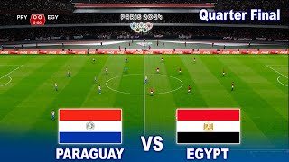 EGYPT vs PARAGUAY  Olympic Games PARIS 2024 Quarter Final  مصر وباراجواي  Realistic PES Gameplay [upl. by Zacharie]