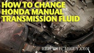 How To Change Honda Manual Transmission Fluid EricTheCarGuy [upl. by Ykcin203]