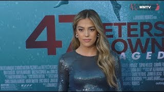 Sistine Stallone arrives at 47 Meters Down Uncaged Film premiere [upl. by Amilas954]