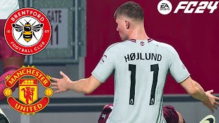 Exciting Match  Brentford vs Manchester United  Club Friendly  FC 24 Gameplay [upl. by Gladis]