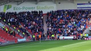 Chesterfield fans celebrate at Doncaster [upl. by Chelsea640]