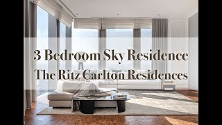 The RitzCarlton Residences Bangkok at MahaNakhon  3 Bedrooms [upl. by Yrrek859]