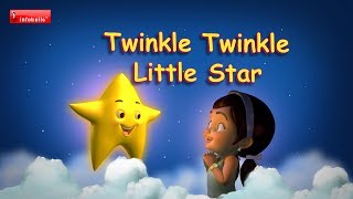 Twinkle Twinkle Little Star  Nursery Rhymes with lyrics [upl. by Ihskaneem]