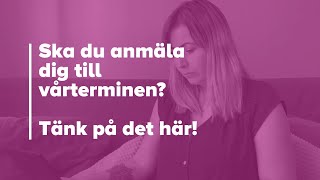 TIPS TILL DIG SOM SKA ANSÖKA TILL UNIVERSITETET [upl. by Cestar]