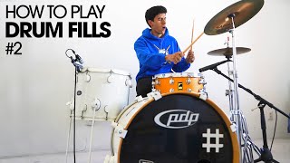 YOUR FIRST DRUM FILLS  Beginner Lesson 2 [upl. by Namrej]