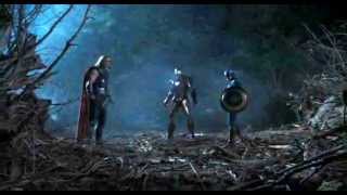 The Avengers  Thors Hammer Hits Captain Americas Shield [upl. by Intihw]