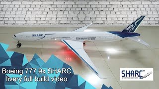 Building the Boeing 777 9x paper plane model airliner  Complete build video  Chintus skycraft [upl. by Viens]