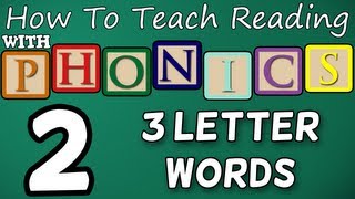 How to teach reading with phonics  212  CVCs 3 Letter Words  Learn English Phonics [upl. by Richara]