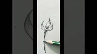 easy and simple beautiful leaf shading art [upl. by Betti]