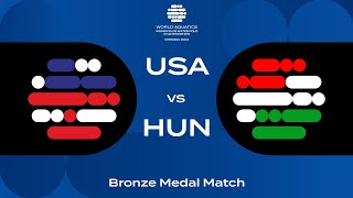 Bronze Medal Match  USA vs Hungary  World Aquatics Women’s U18 Water Polo Championships 2024 [upl. by Geithner374]