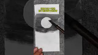 Special method to draw snow bamboo Chinese painting freehand introductory tutorial As long as [upl. by Tlihcox]