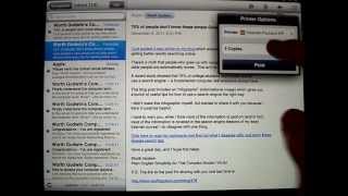 How to Print from iPad 2 or any iPad [upl. by Coshow]