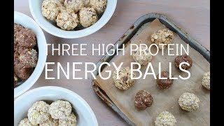 PROTEIN ENERGY BALLS  Healthy nobake post workout recipes [upl. by Ardnaxela]