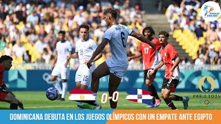 Paris2024  DOMINICANA DEBUTA EN LOS OLÍMPICOS CON UN EMPATE HISTÓRICO ANTE EGIPTO [upl. by Martz]