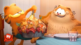 The Garfield Movie 2024  Garfield Cooks a Disgusting Dinner [upl. by Ydollem307]