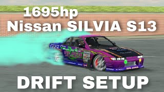 Nissan Silvia s13 DRIFT SETUP 1695hp  Car Parking Multiplayer [upl. by Aken833]