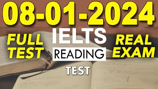 IELTS READING PRACTICE TEST 2024 WITH ANSWER  08012024 [upl. by Auburn]