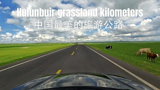 The most beautiful tourist highway in China Hulunbuir Grassland Highway中国最美的旅游公路——呼伦贝尔草原公路。 [upl. by Ayotal162]