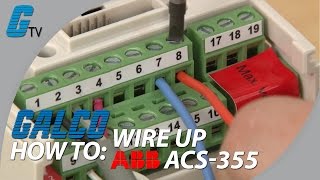 How to Wire Up IO on ABB ACS355 AC Drive for ABB Standard Macro [upl. by Uzzia]