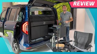 Mercedes TKlasse mit Marco Polo Camping Modul Test amp Vergleich Caddy California amp ID Buzz [upl. by Schindler]