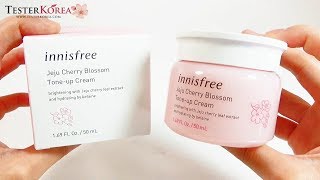 Review INNISFREE  Tone Up Cream Jeju Cherry Blossom  By Vapinka Makeup [upl. by Dibbell]