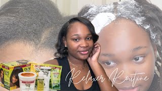 6 MONTH RELAXER TOUCH UP  HOW I RELAX MY HAIR AT HOME  MsMickayla [upl. by Aranahs]