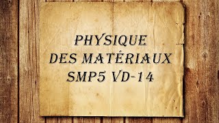 Physique des Matériaux SMPS5Chapitre  02  Réseaux direct et réciproque [upl. by Cypro]