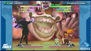 EVO 2010 MvC2  Yipes vs Clockw0rk [upl. by Ymmas41]