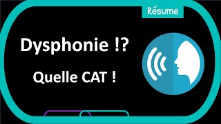 Dysphonie  tout savoir 🔍 sur ce trouble de la voix 🧐  Résumé  ORL [upl. by Llenrap18]