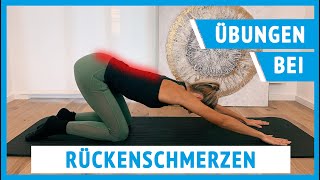 4 Übungen bei Rückenschmerzen  vom Physiotherapeuten [upl. by Lunna774]