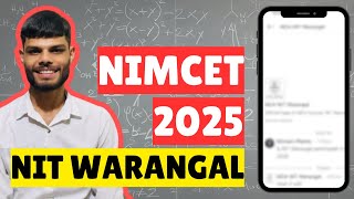 PARTICIPATION OF NIT WARANGAL IN NIMCET 2025  REAL TRUTH  NIMCET 2025 [upl. by Seiden636]