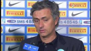 INTER  ROMA 11  MOURINHO  Ampia intervista a fine partita [upl. by Ardnoet]