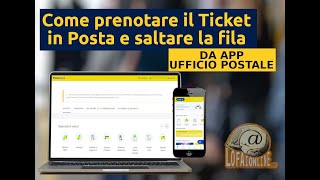 Come prenotare Ticket in posta da app Ufficio Postale e saltare la fila [upl. by Callum946]