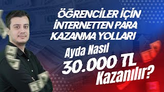 ÖĞRENCİLER İÇİN EN GARANTİ İNTERNETTEN PARA KAZANMA YOLU 💸💲 ÖRNEKLERLE GÖSTERDİM [upl. by Suiradal]