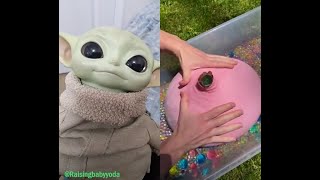 Raising Baby Yoda Tiktok Duet compilation [upl. by Asiat]