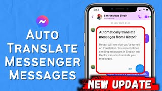 How To Translate Facebook Messenger Messages  Auto Translate Messenger Messages [upl. by Maltzman635]