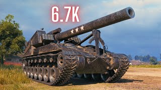 World of Tanks T92 HMC 67K Damage amp M53M55 66K amp T92 HMC 64K Damage [upl. by Onitsuj]