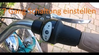 Shimano Nexus 7 Gang Nabenschaltung einstellen [upl. by Amero]