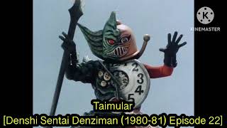 All Denshi Sentai Denziman MonstersVillains [upl. by Ramej]