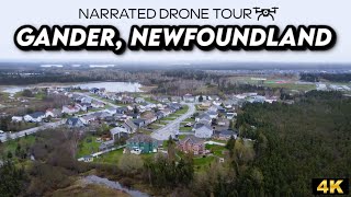 Soaring Over Gander Newfoundland Stunning 4K Drone Footage 🌄✨ [upl. by Aron]