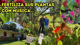 Porfirio tiene un hermoso JARDÍN dice que el mejor FERTILIZANTE es música para las PLANTAS AP [upl. by Hammerskjold751]