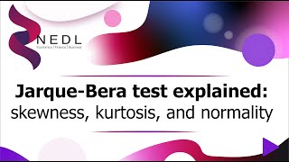 JarqueBera test explained skewness kurtosis and normality Excel [upl. by Magnus811]