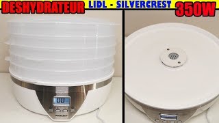 DESHYDRATEUR LIDL SILVERCREST SDA 350 A1 déshydraté alimentaire Food Dehydrator Dörrautomat [upl. by Aenet]