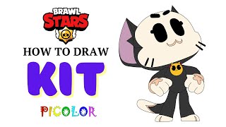 Як намалювати Бравл Старс  КІТ  How to draw Brawl Stars  KIT  Picolor [upl. by Saloma]