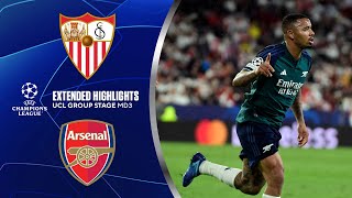 Sevilla vs Arsenal Extended Highlights  UCL Groups Stage MD 3  CBS Sports Golazo [upl. by Minny]