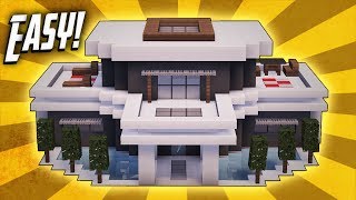 Minecraft How To Build A Large Modern House Tutorial 20 [upl. by Cyma]