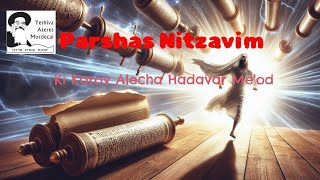 Parshas Nitzavim Ki Karov Alecha Hadavar Meod [upl. by Eanrahc348]