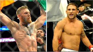 HIGHLIGHTS Conor McGregor amp Chad Mendes go back and forth at UFC 189 media call [upl. by Sorazal630]