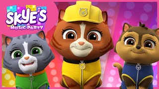 Meow Meow The Chaotic Kitty Song  Skyes Music Party  PAW Patrol Music Cartoons for Kids [upl. by Annaerda]