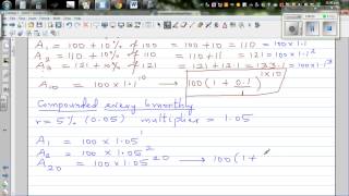 Proof of compound interest formula A  P1rnnt [upl. by Siravart]